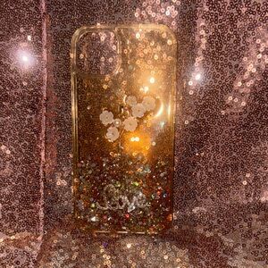 Glitter Gold Floral 14plus Phone Case